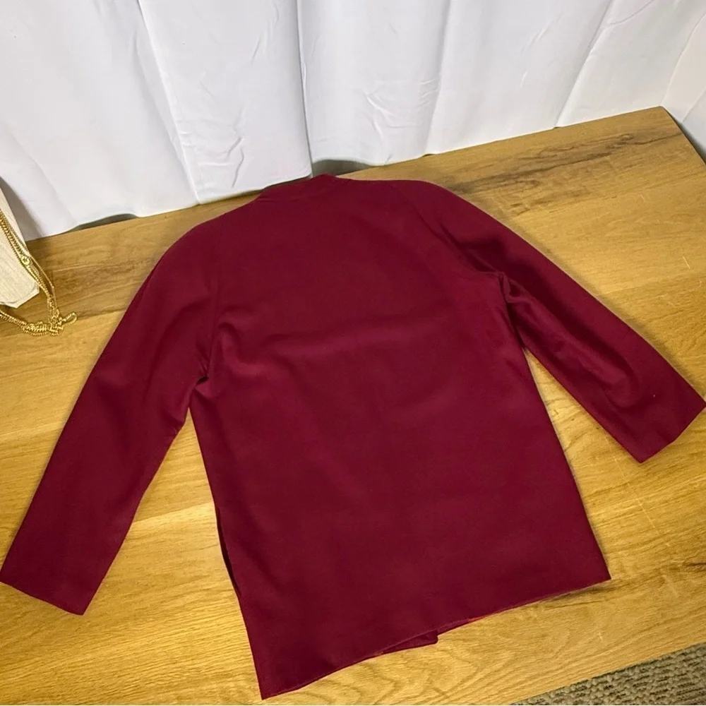 Vintage Christian Dior Separates red 100% Wool oversized Blazer Jacket size 8